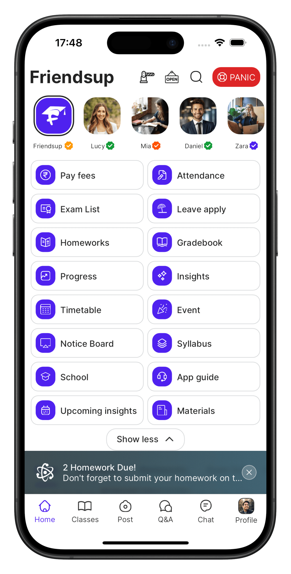 Friendsup Application